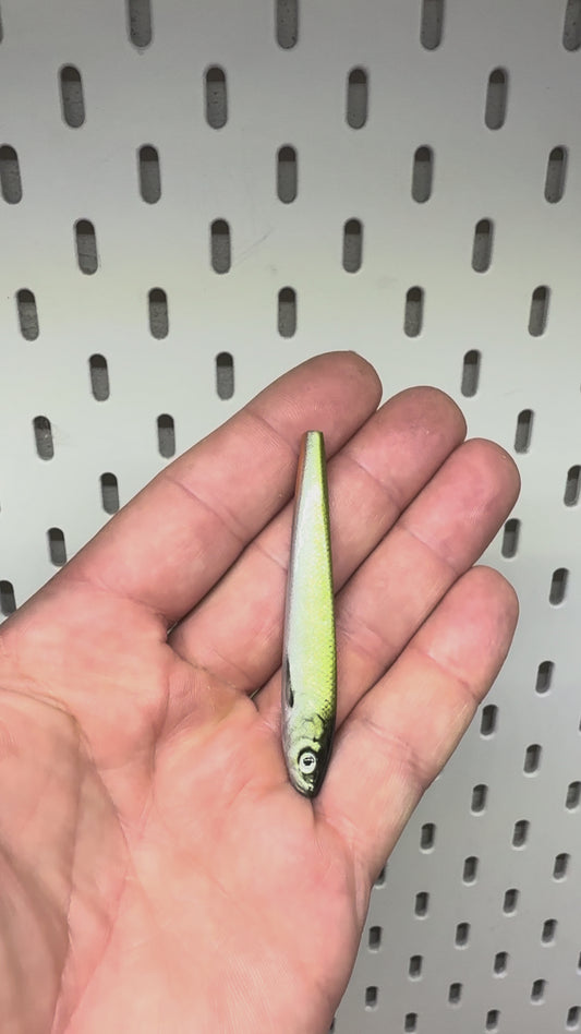 Vertex Sprat 15 gram rotation style lure Fluorescent Pearl Green